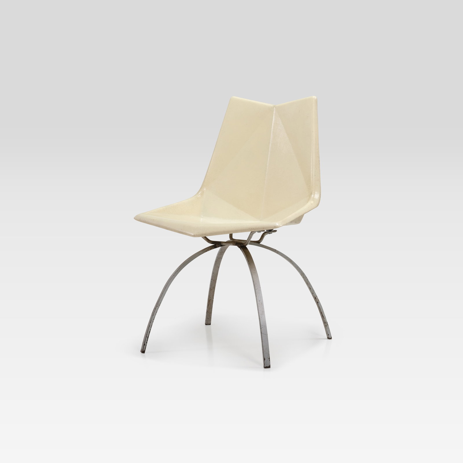 Paul McCobb - Spider Chair: A fiberglass 'Spider' chair by Paul McCobb. All measurements are in inches. Height x Width x Depth
