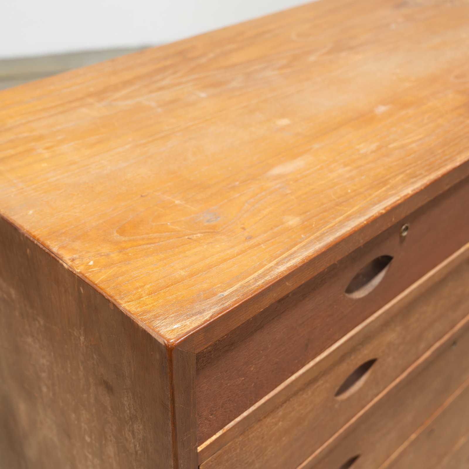Teak High Chest - 5