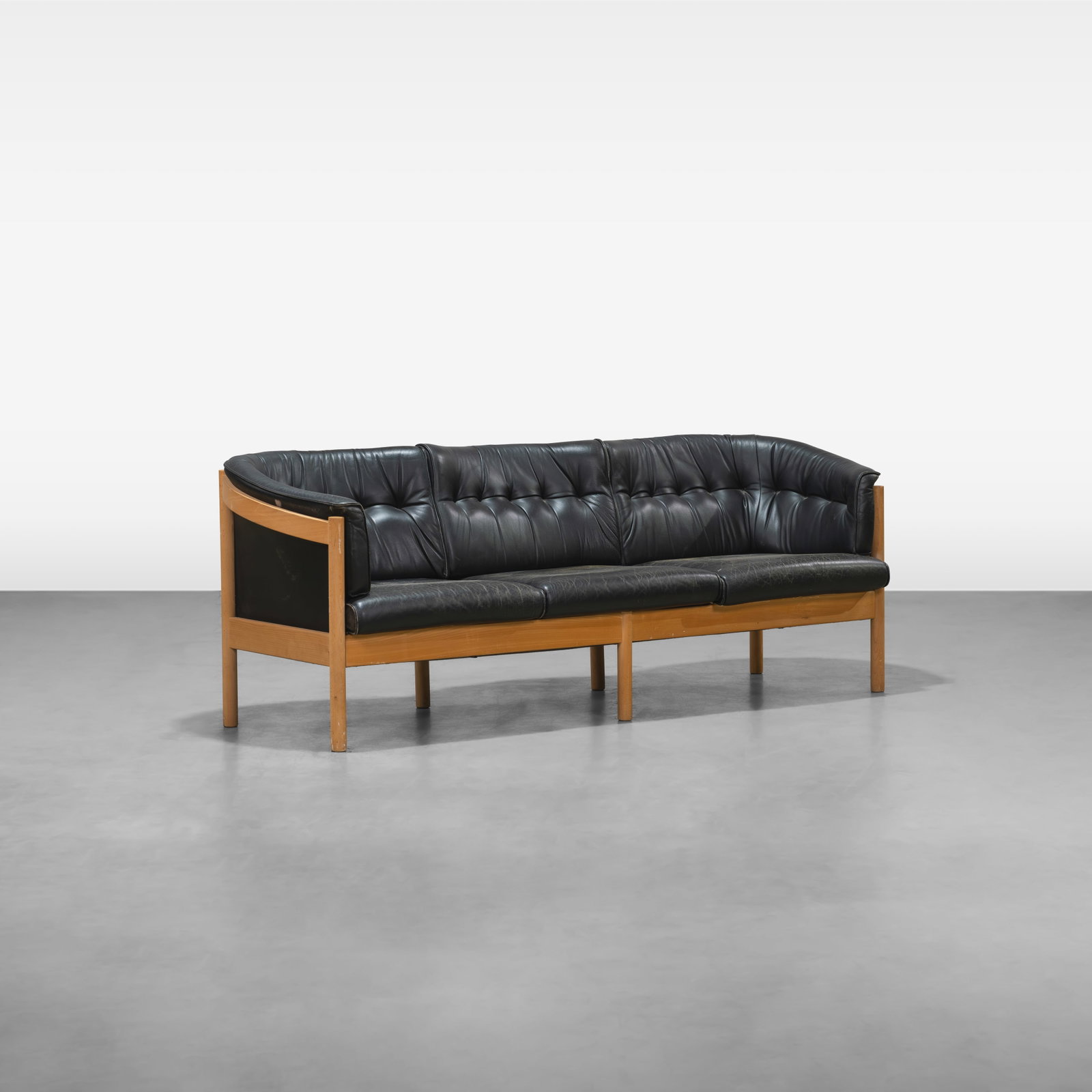 Danish Leather Sofa (1 of 12)