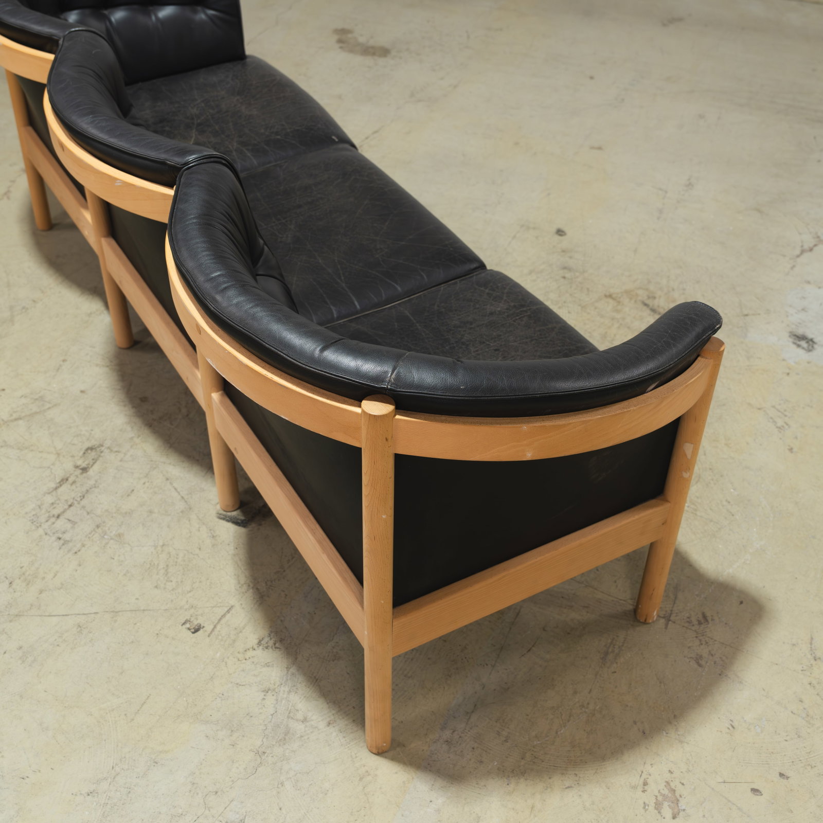 Danish Leather Sofa - 3