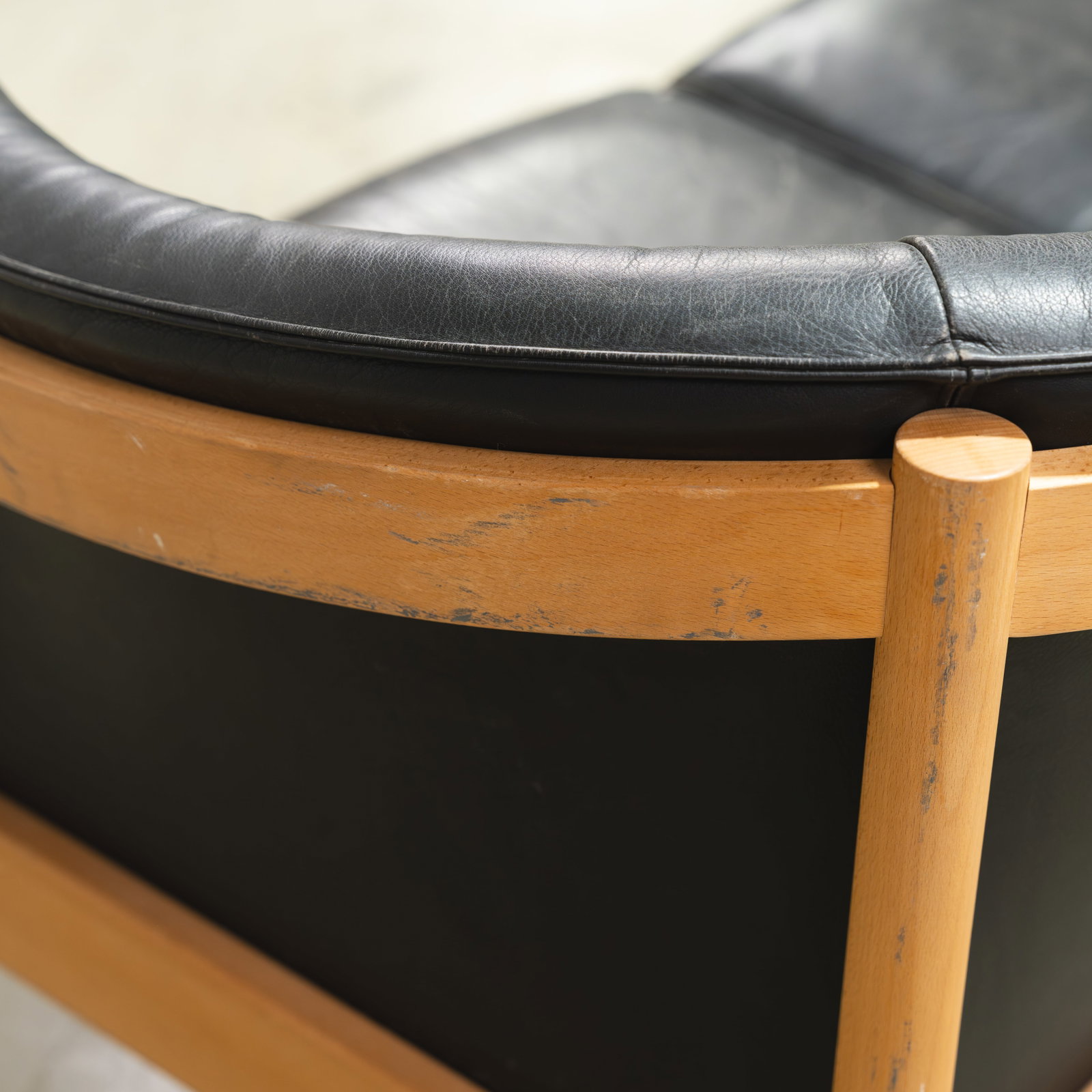 Danish Leather Sofa - 8