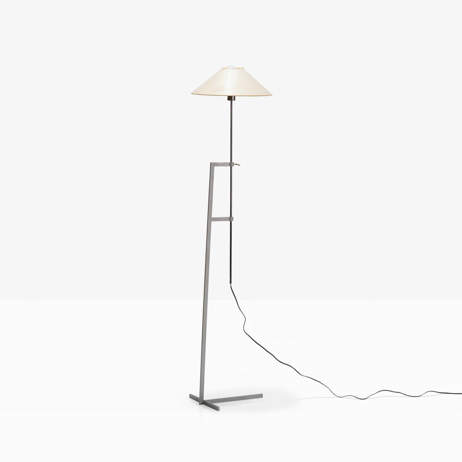 Marset - Floor Lamp: An adjustable 'Flamenco' floor lamp by Marset, Spain. All measurements are in inches. Height x Width x Depth