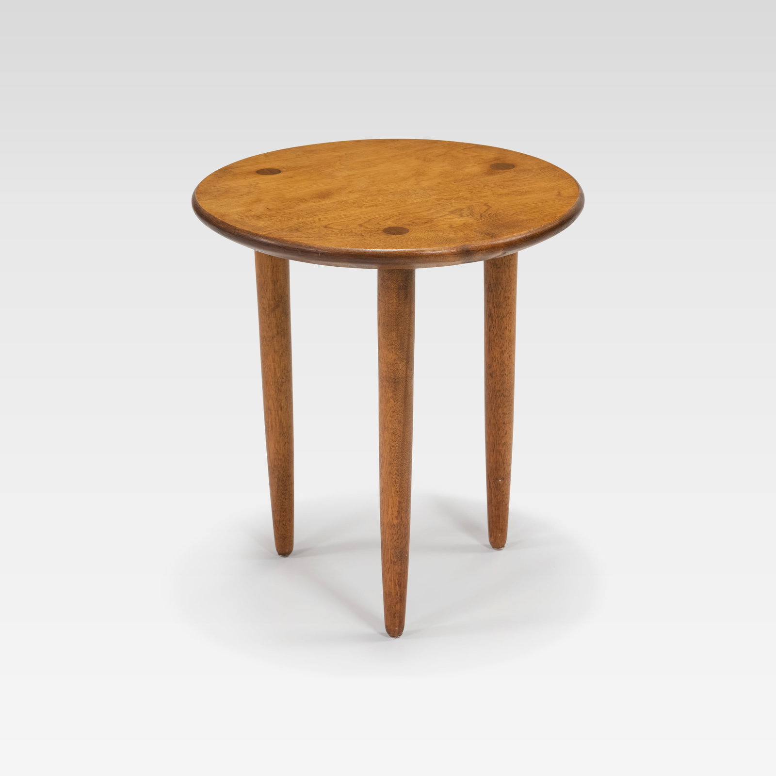 Walnut Side Table: Petite Walnut Modernist Side Table All measurements are in inches. Height x Width x Depth