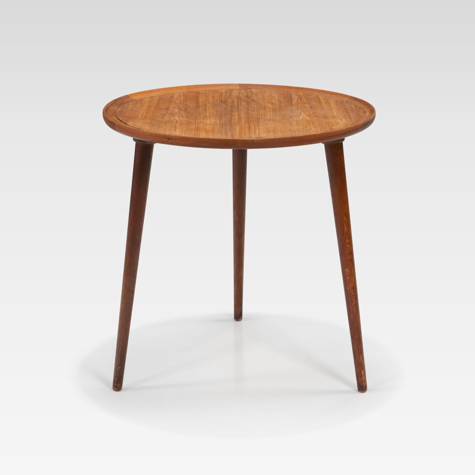 Danish Side table: A small Danish side table. All measurements are in inches. Height x Width x Depth