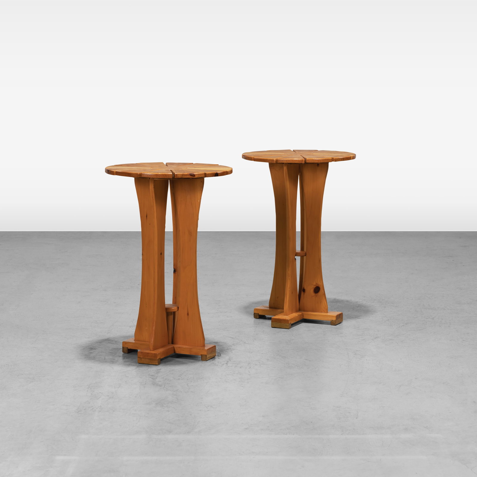 Pine Pedestal Tables (1 of 8)