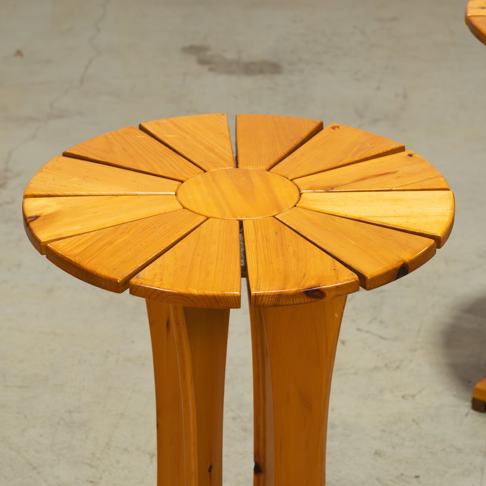 Pine Pedestal Tables - 2