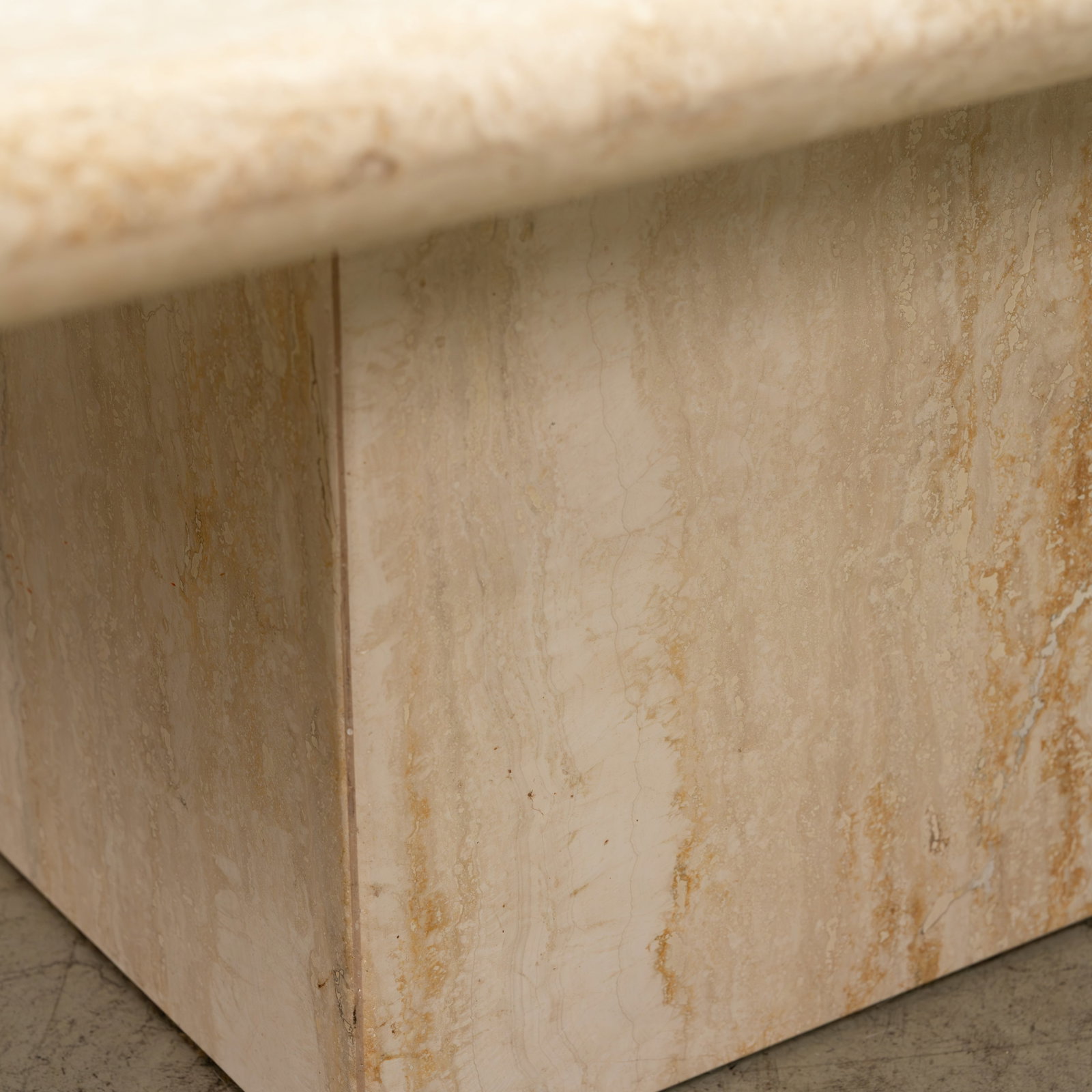 Travertine Coffee Table - 4
