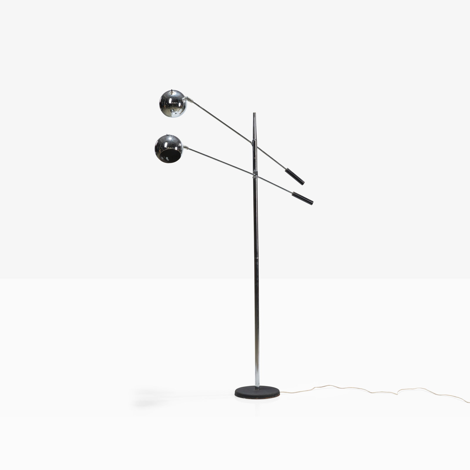 Robert Sonneman (After) - Floor Lamp: A vintage floor lamp in the manner of Robert Sonneman. Dimensions listed are for floor lamp as pictured. All measurements are in inches. Height x Width x Depth
