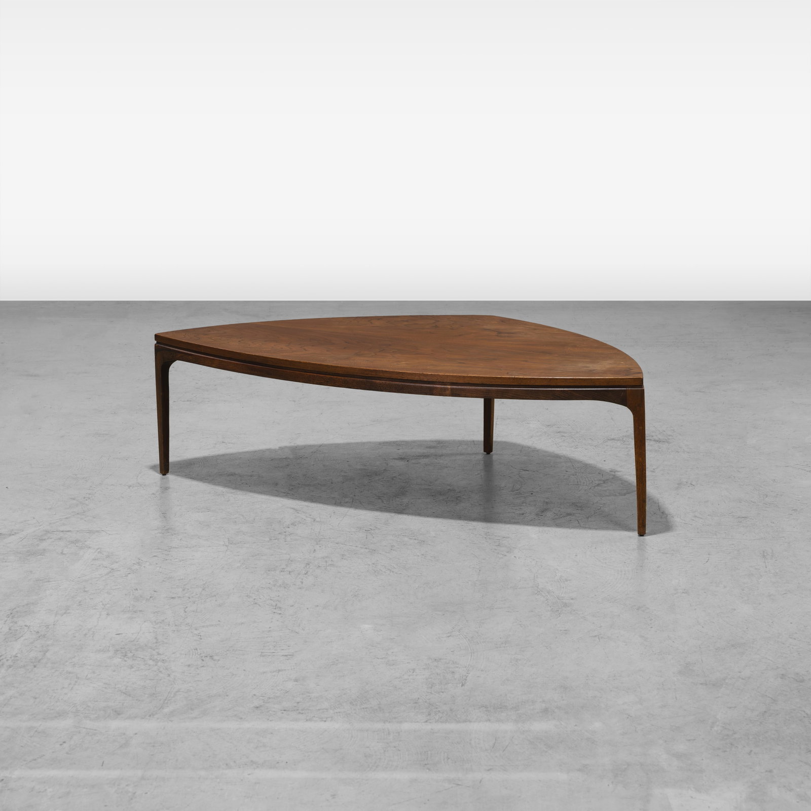 Johannes Andersen - Coffee Table: A walnut coffee table by Johannes Andersen. All measurements are in inches. Height x Width x Depth