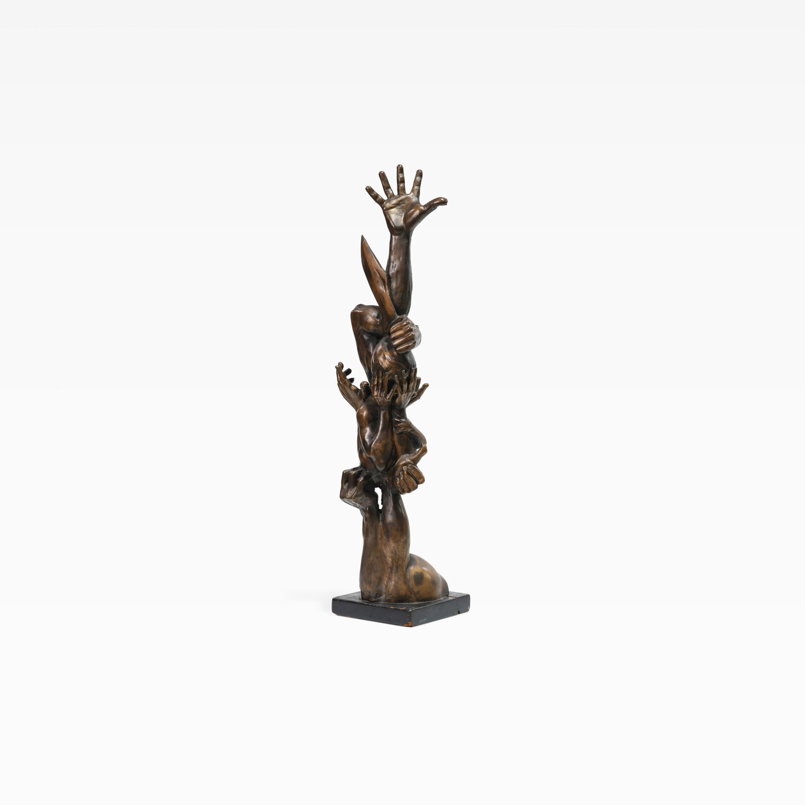 Michael Shacham - Abstract Bronze: A large abstract bronze sculpture, titled 'In Memorial', by Michael Shacham. Signed and numbered 6/10. All measurements are in inches. Height x Width x Depth