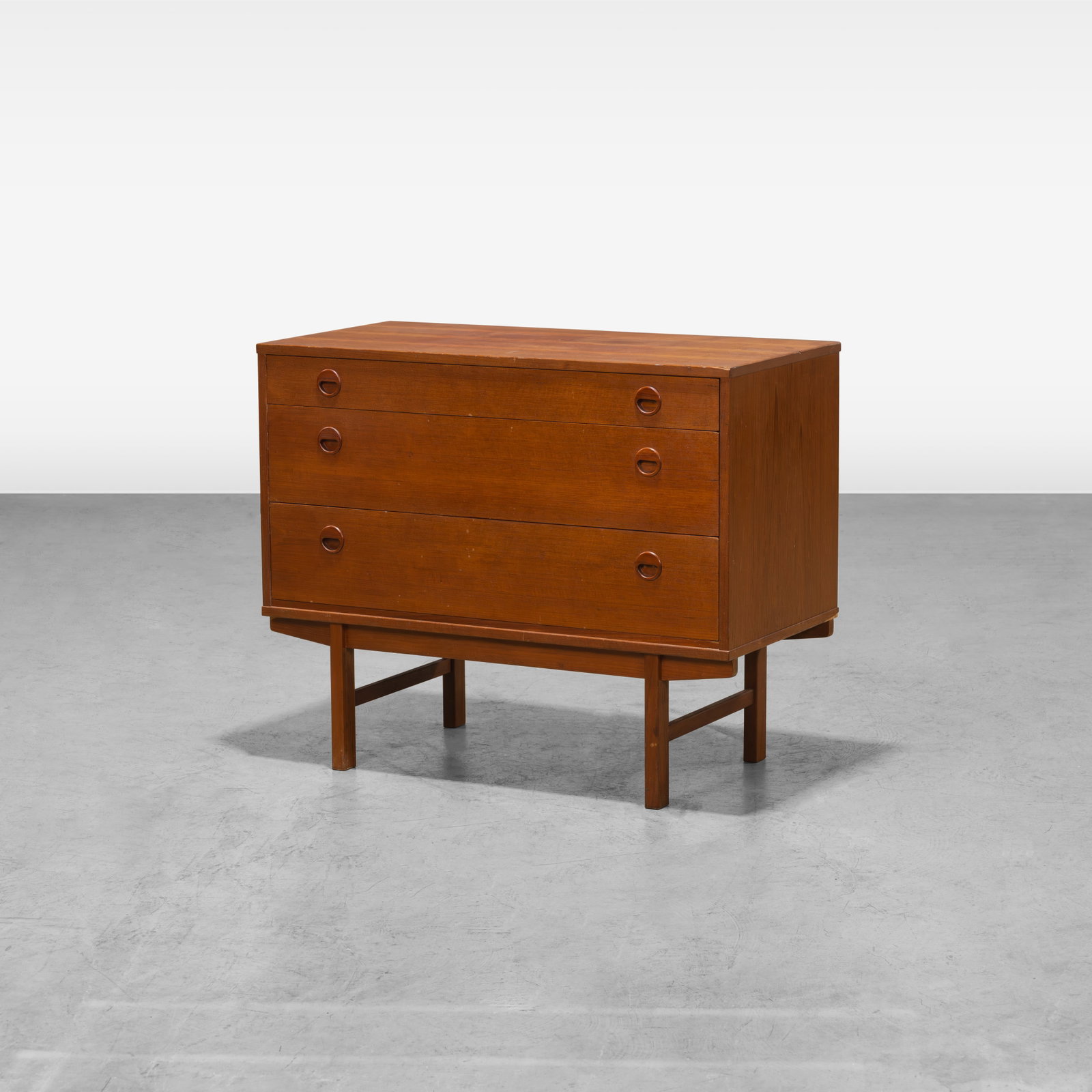 Swedish Teak Chest: A Swedish teak chest by DUX. All measurements are in inches. Height x Width x Depth