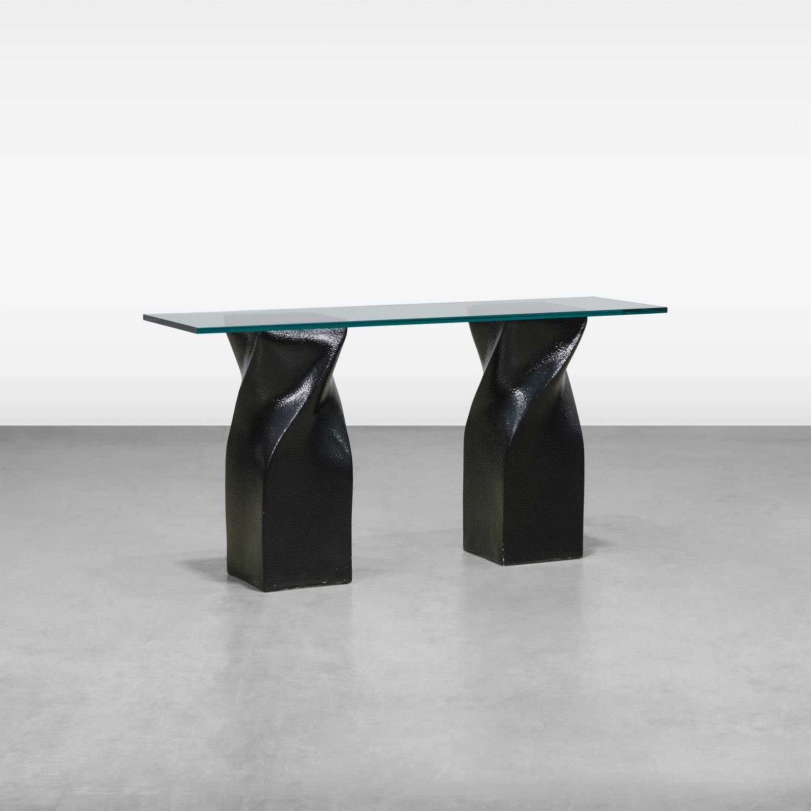 Double Pedestal Console Table (1 of 4)