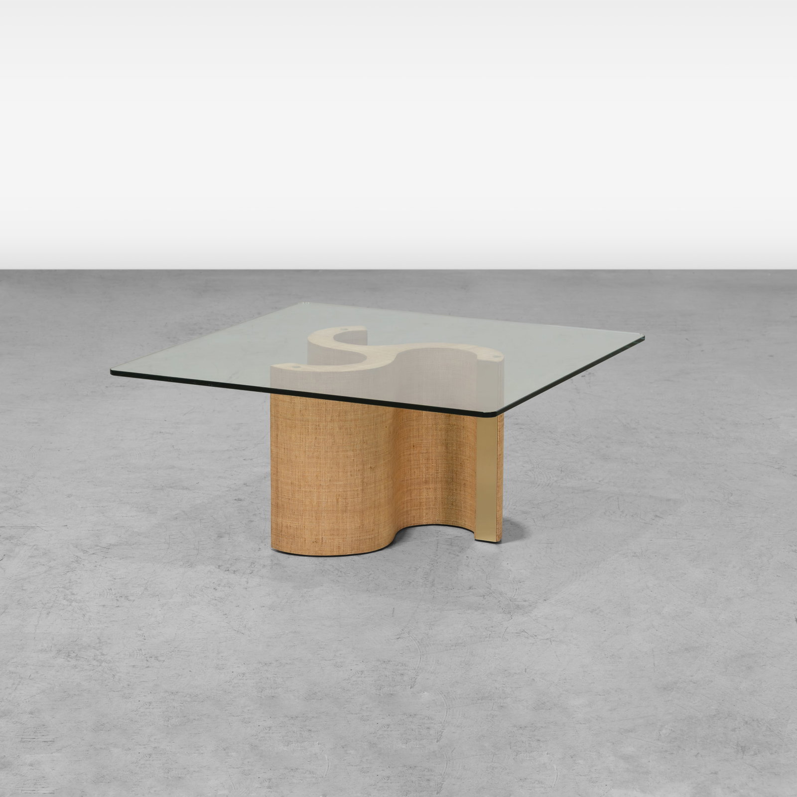 Vintage Rattan Wrapped Coffee Table (1 of 5)