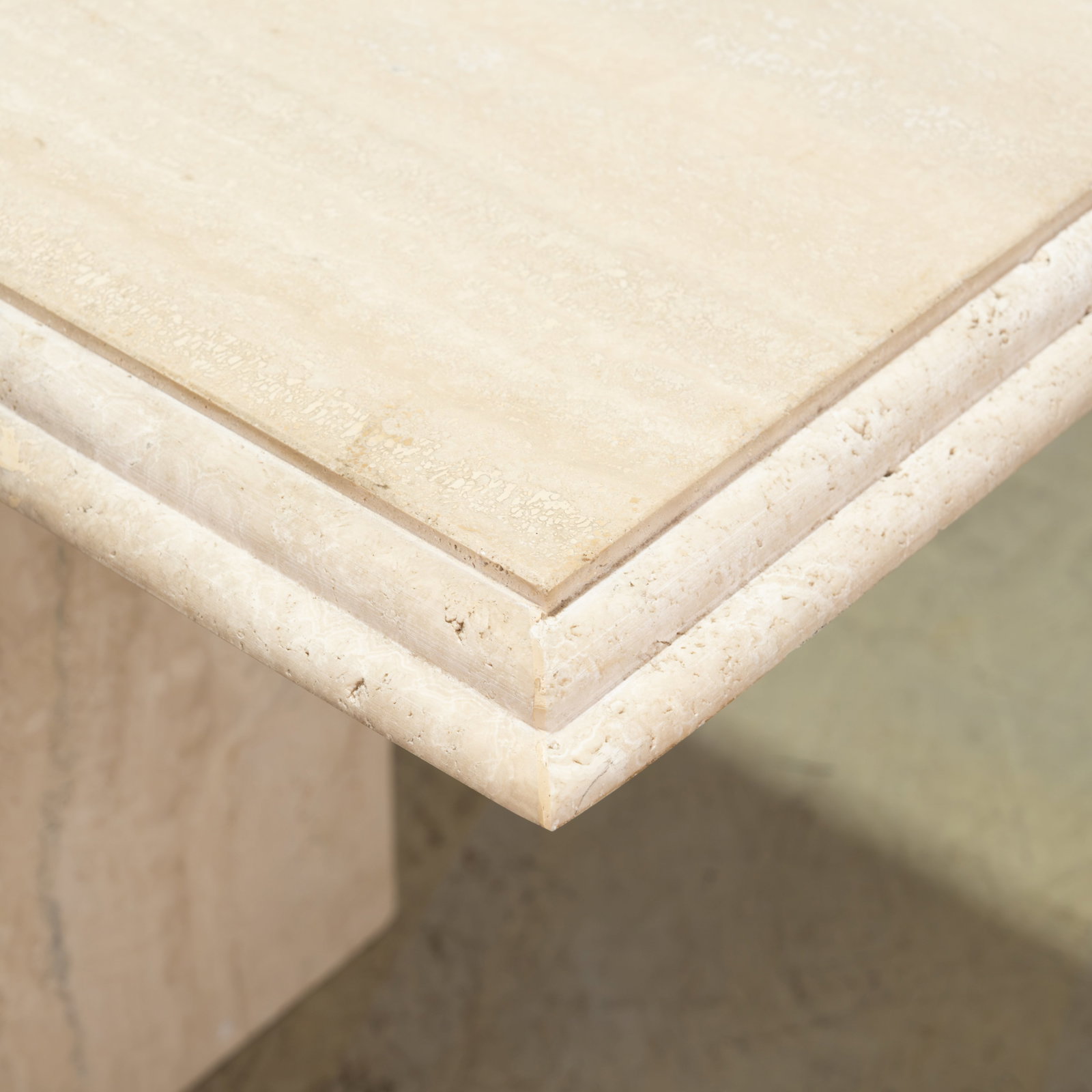Italian Travertine Console Table - 2