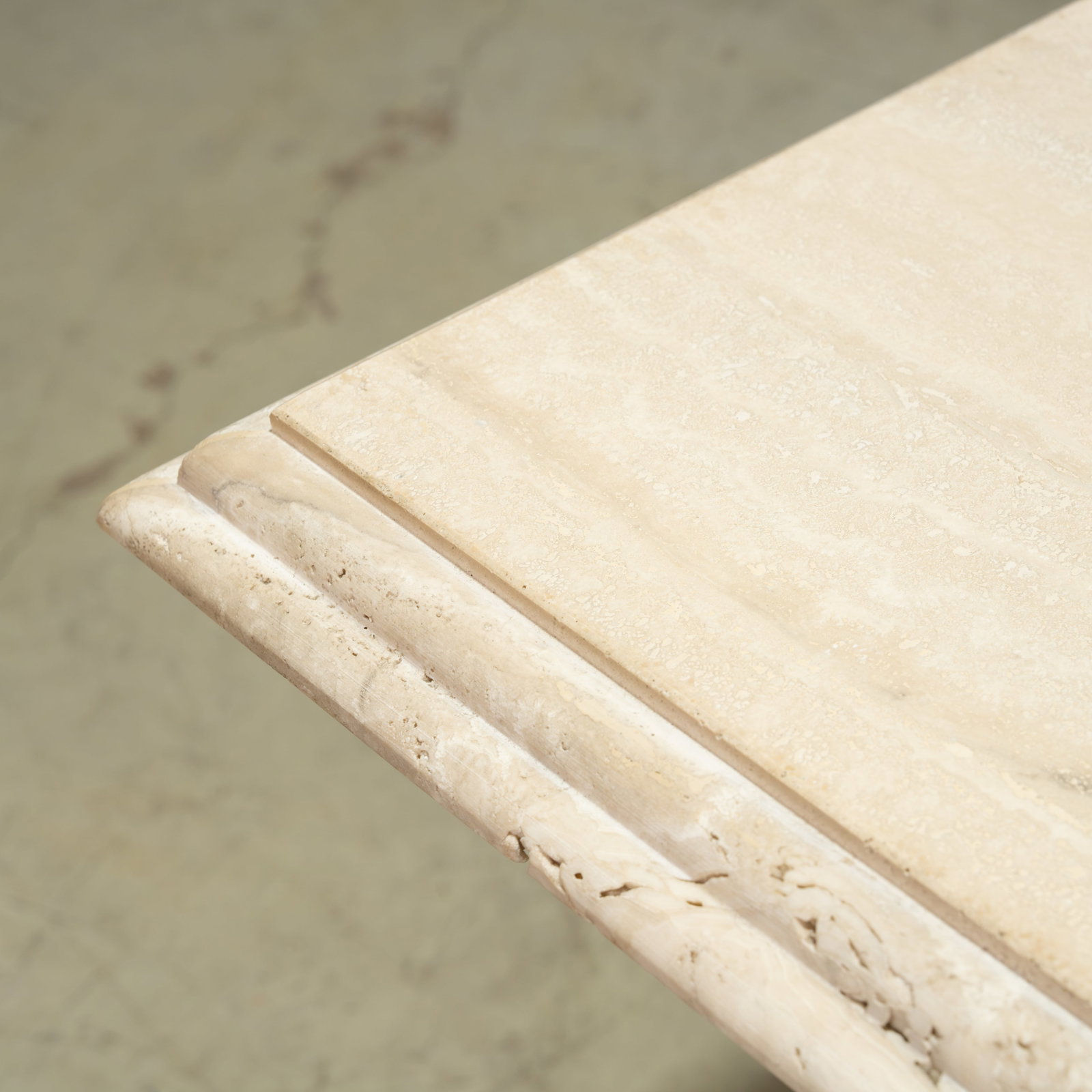 Italian Travertine Console Table - 3