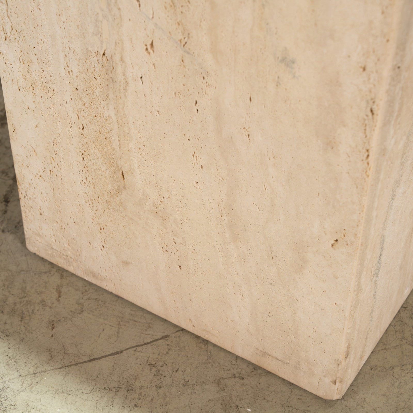 Italian Travertine Console Table - 5