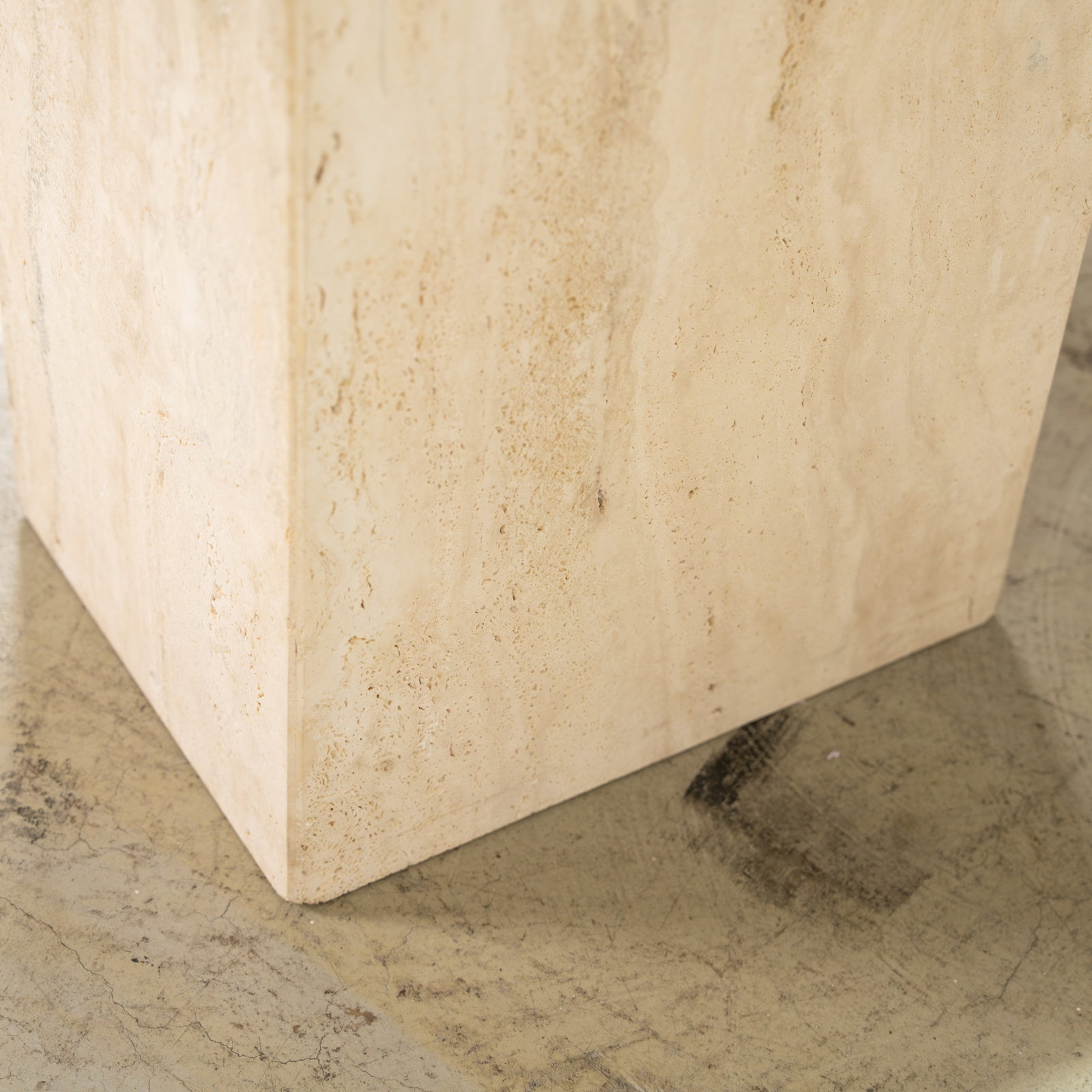 Italian Travertine Console Table - 6