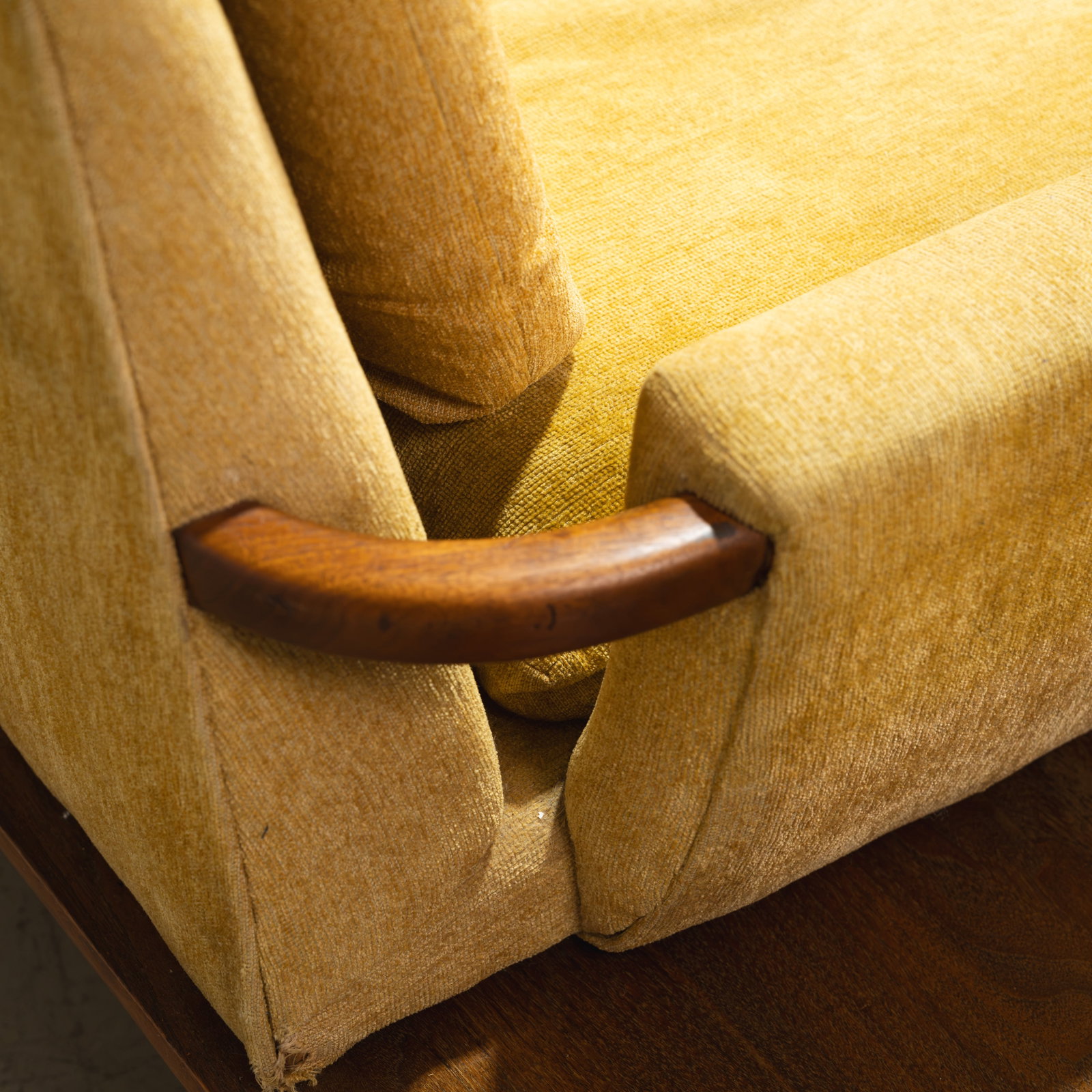 Walnut Platform Sofa - 5
