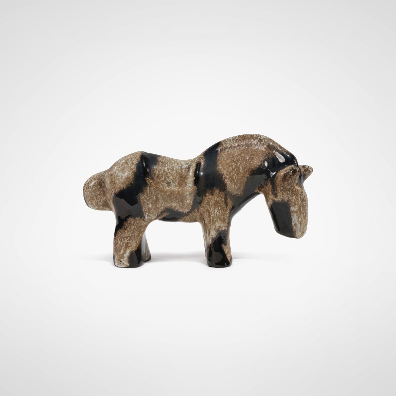 Marianna Von Allesch - Ceramic Horse: A vintage glazed ceramic horse by Marianna Von Allesch. All measurements are in inches. Height x Width x Depth