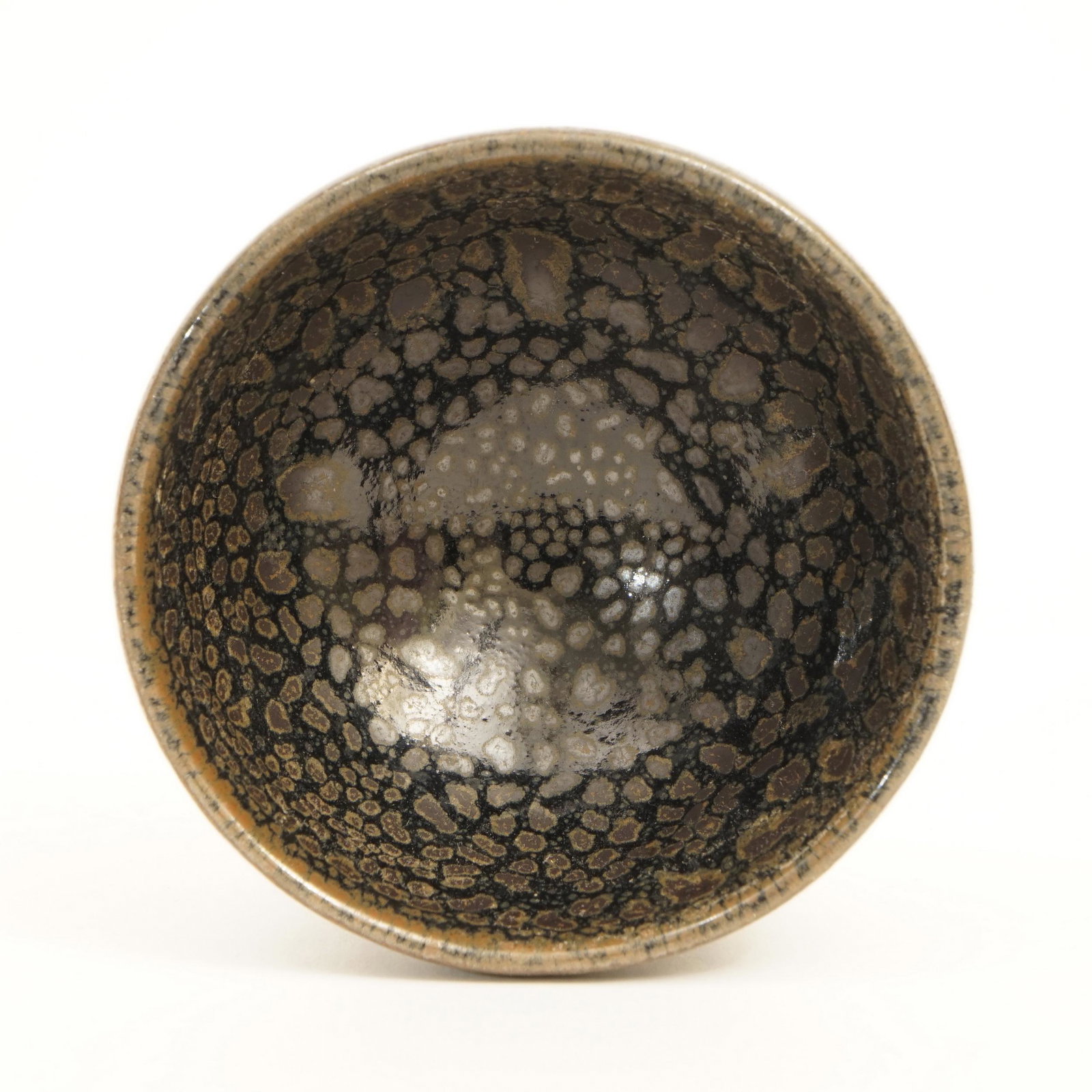 A PIECE OF HUAIREN KILN OIL SPOT CUP: A PIECE OF HUAIREN KILN OIL SPOT CUP, SONG DYNASTY H5CM DIAM7.8CM