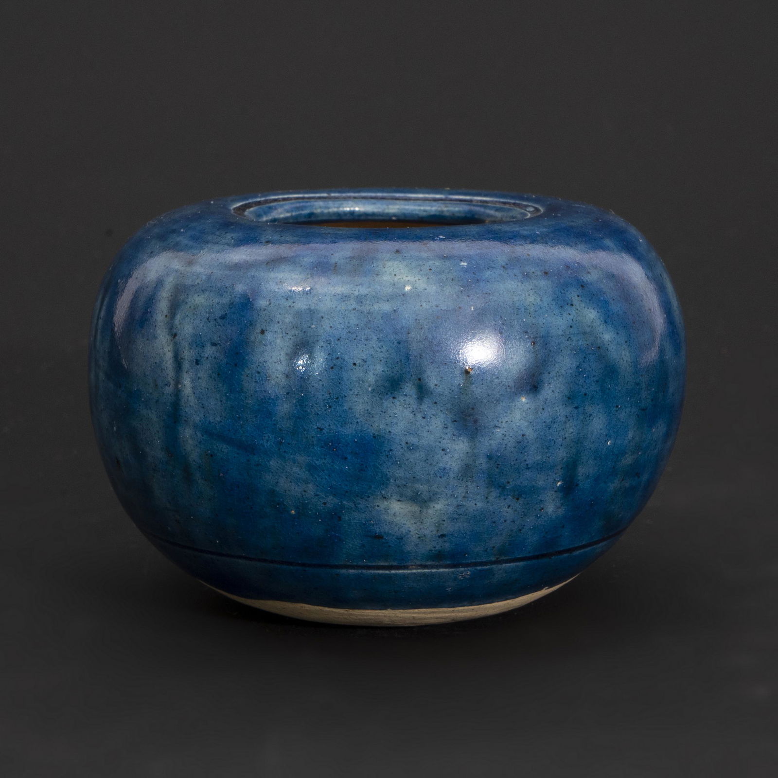 A BLUE-GLAZED WATER BOWL (1 of 4)