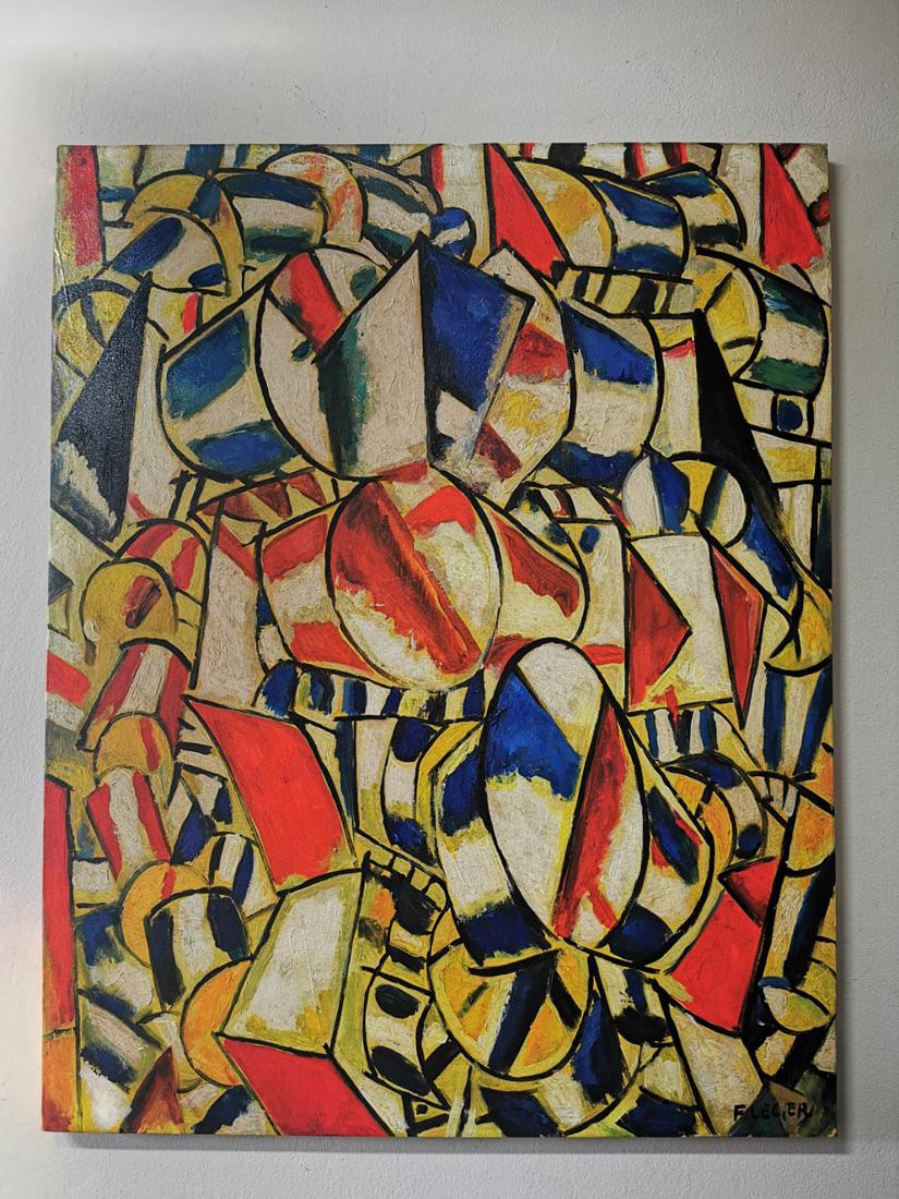 Fine Painting Oil on Canvas, Signed Fernand Leger: SIZE:29"X36" . Fernand LÃ©ger (4 de febrero de 1881 - 17 de agosto de 1955) fue un destacado pintor cubista francÃ©s de la primera mitad del siglo XX. La principal colecciÃ³n de sus obras puede