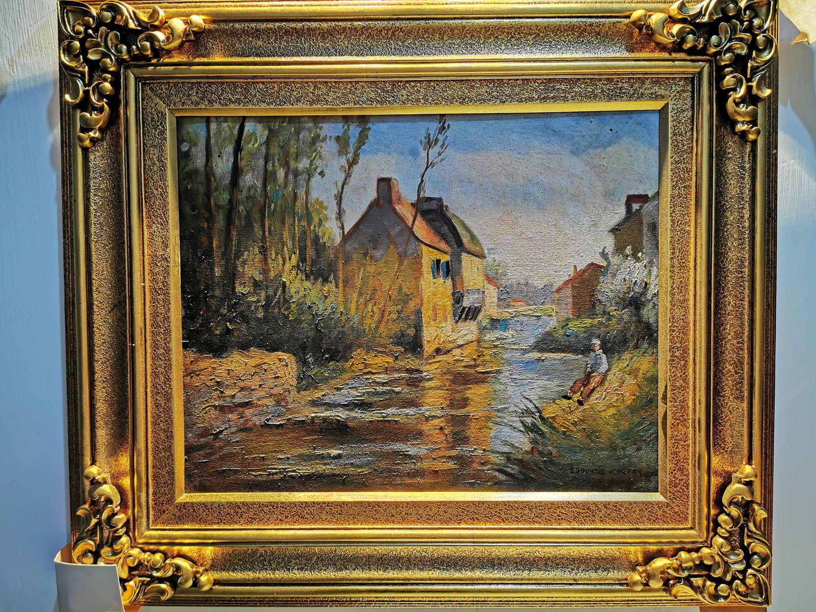 Fine painting signed Edouard Cortes: Measures : Framed: 21.5"x29" inches. aprox.