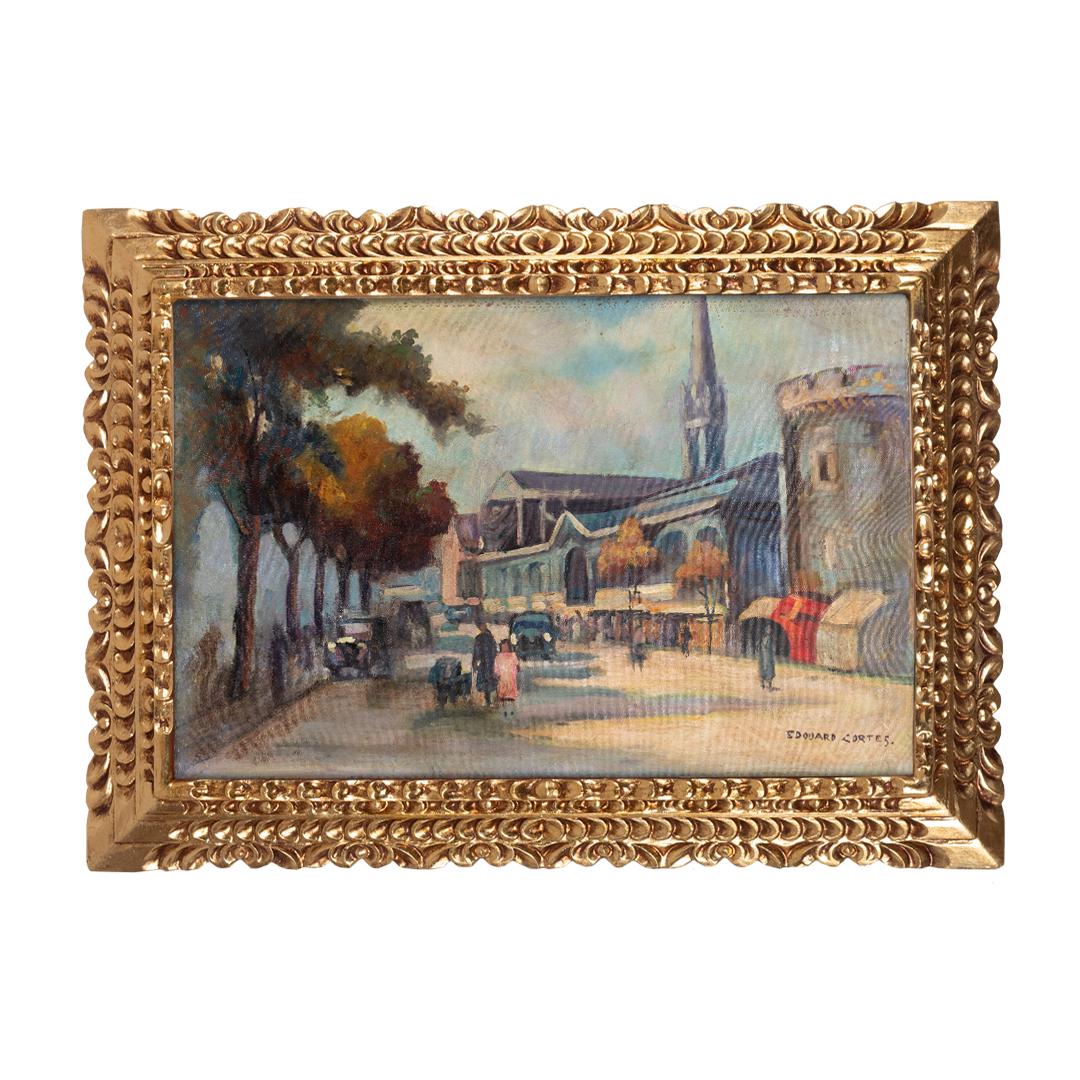 Fine painting by Edouard Cortes: Edouard LÃ©on CortÃ¨s fue un artista postimpresionista francÃ©s de ascendencia francesa y espaÃ±ola. Es conocido como "Le PoÃ¨te Parisien de la Peinture" o "el Poeta parisino de la pintura"