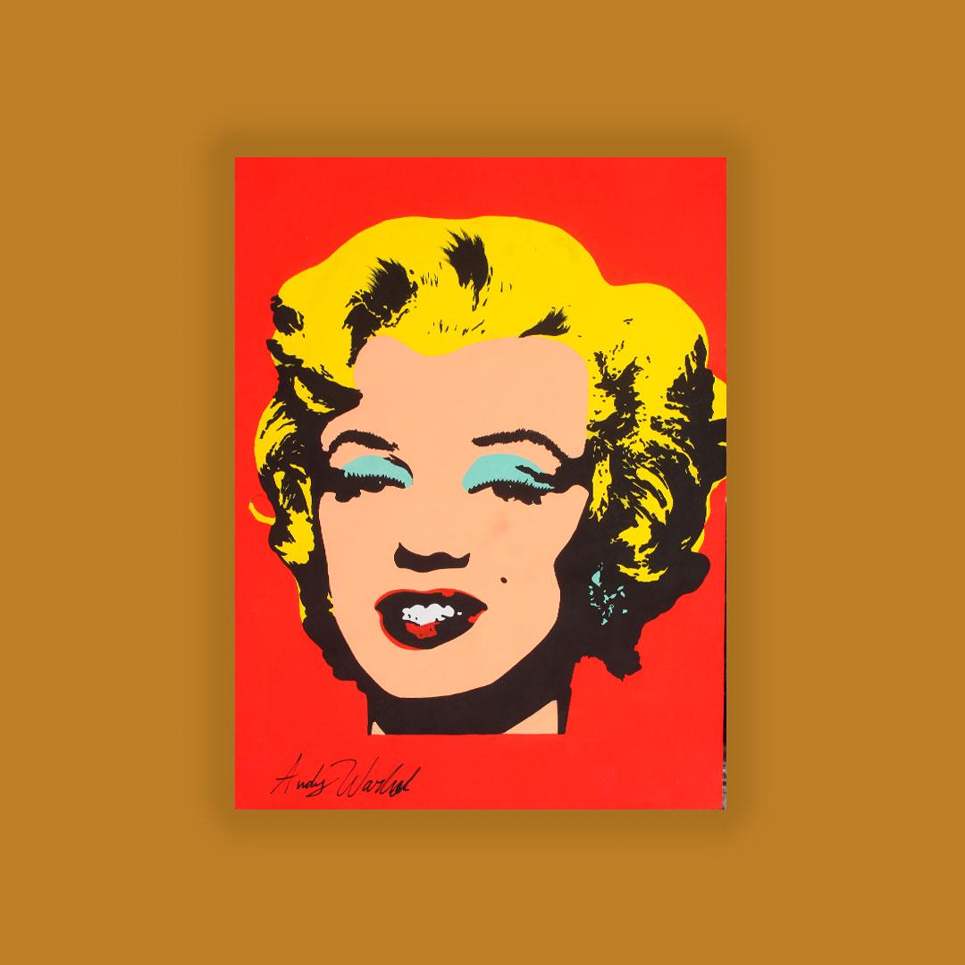 Fine watercolor signed Andy Warhol (1 of 2)