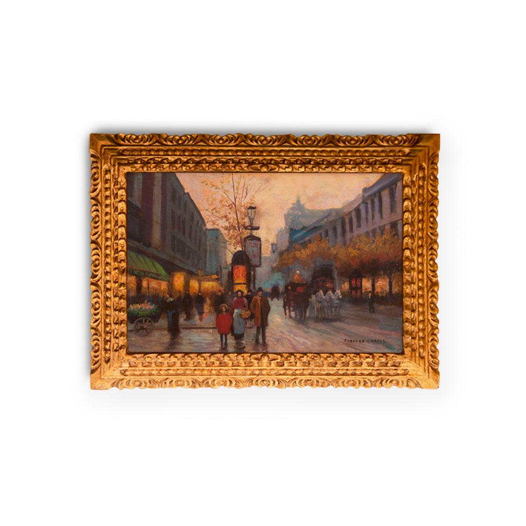 Fine painting signed Edouard Cortes: measure whit frame 21" x 29" and whithouth frame 16" x 24"