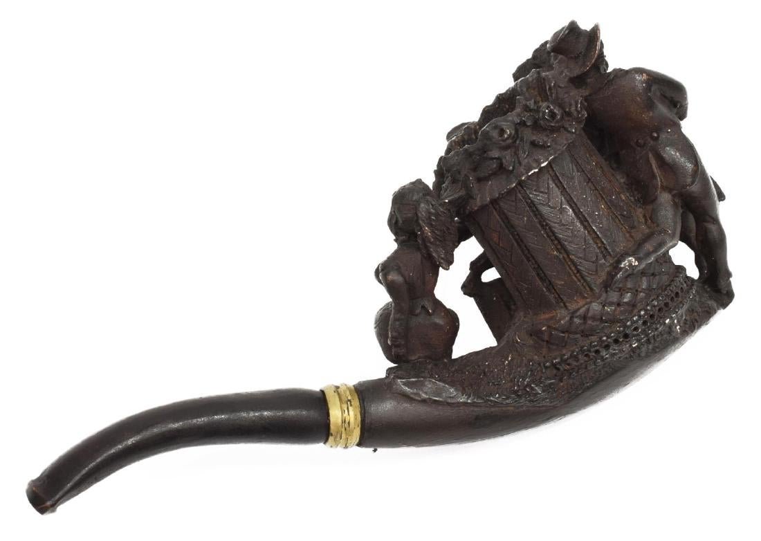 FIGURAL CARVED BAWDY MEERSCHAUM PIPE (1 of 4)