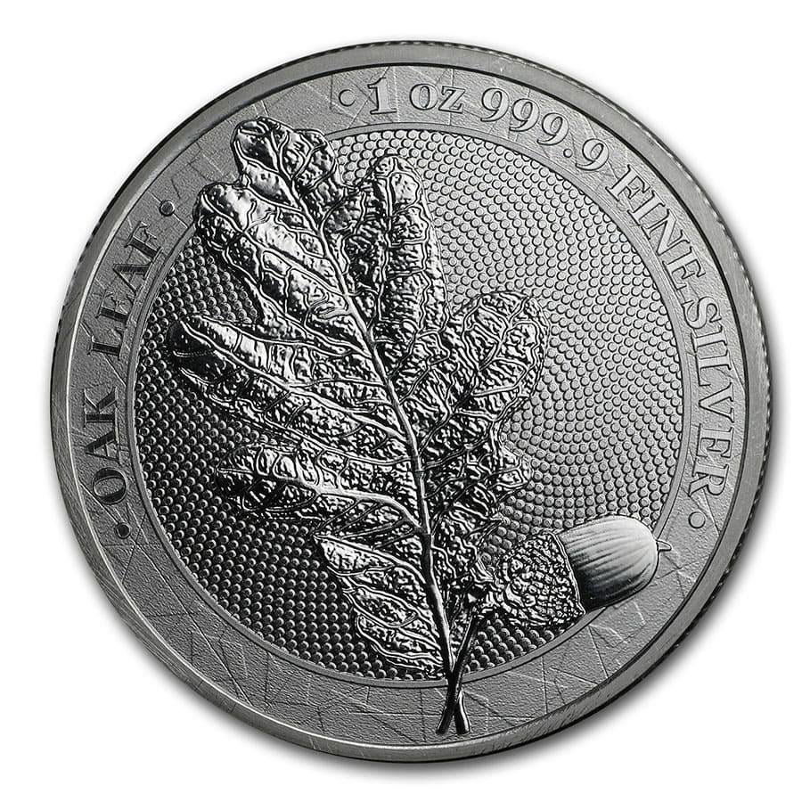 2019 Germania Silver Oak Leaf BU Round - 1 oz (1 of 2)