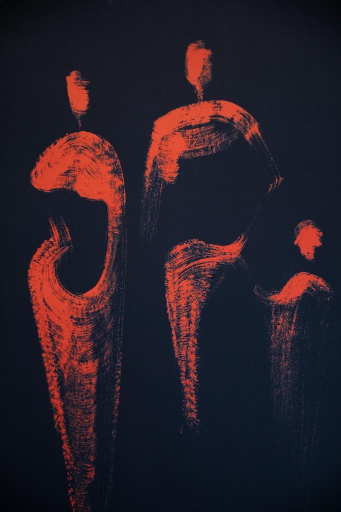 Joachim Berthold 20th Century Unframed pencil Signed: Joachim Berthold 20th Century original Unframed Signed and numbered 48/50 lithograph Parents and child. art 17 3/4" x 24" Approx. Berthold gained internaÂ­tional renown through more and more numerou