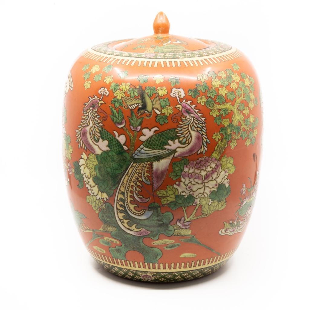 Early 20th century Chinese Lidded Jar Circa (1 of 6)