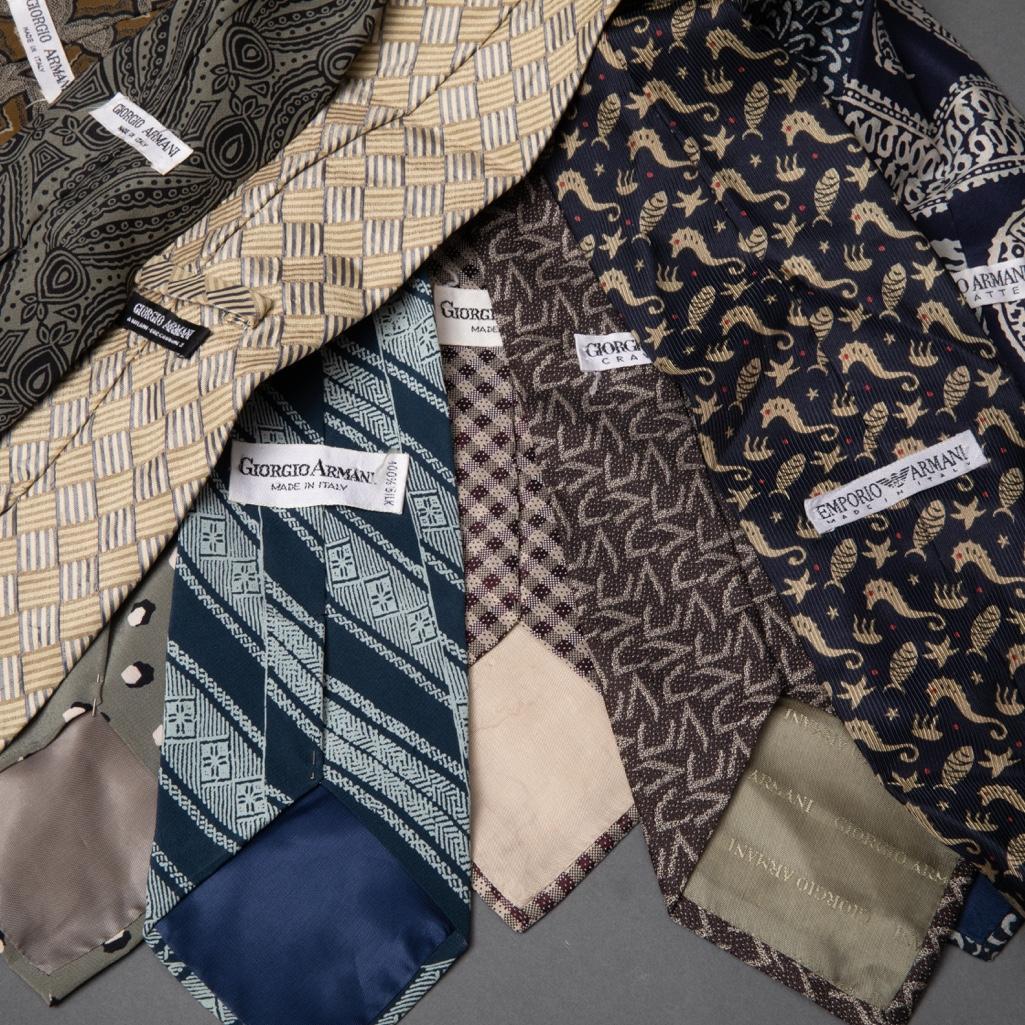 13  Mens Giorgio Armani mens silk ties (1 of 5)