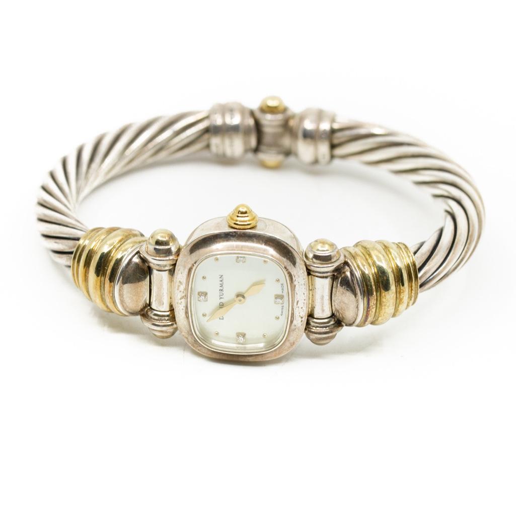 David Yurman 14K Gold and Silver Watch (1 of 5)