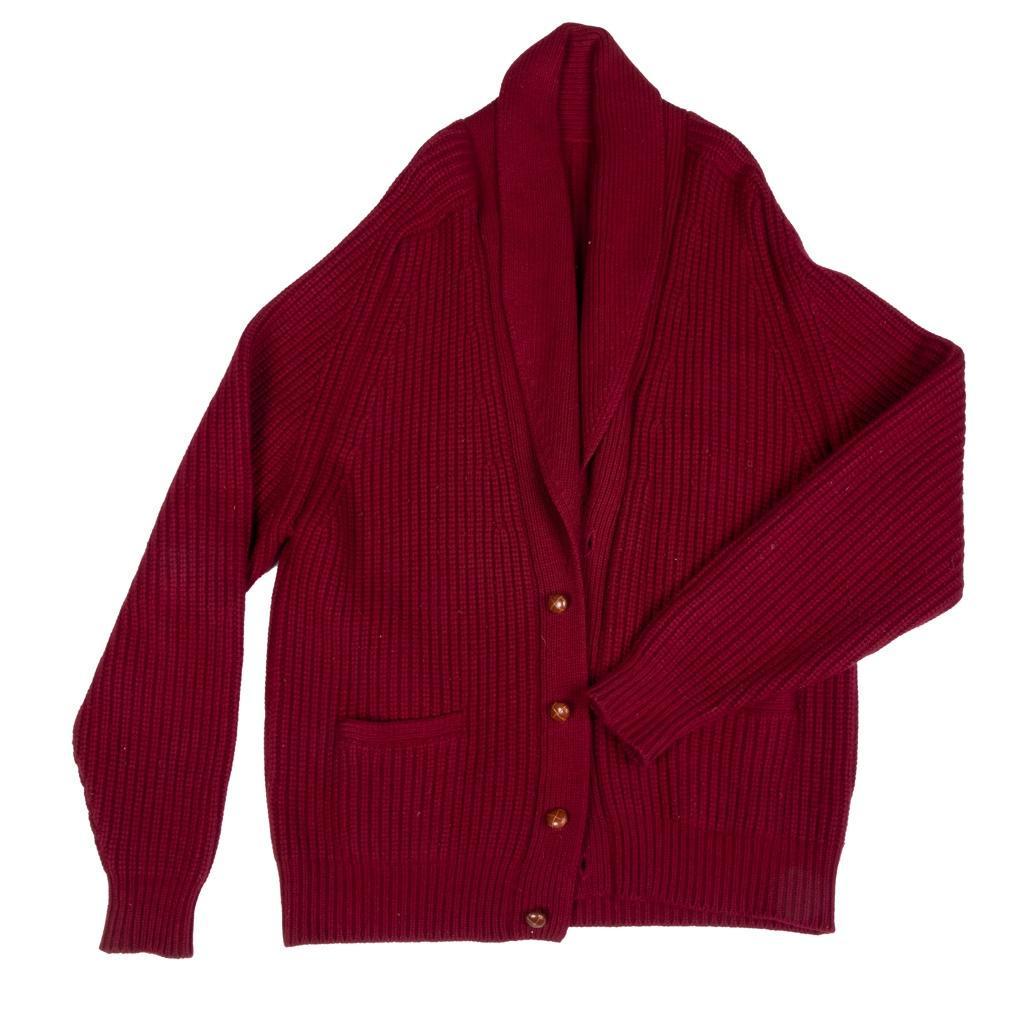 N.Peal Maroon Sweater: N. Peal Maroon Sweater