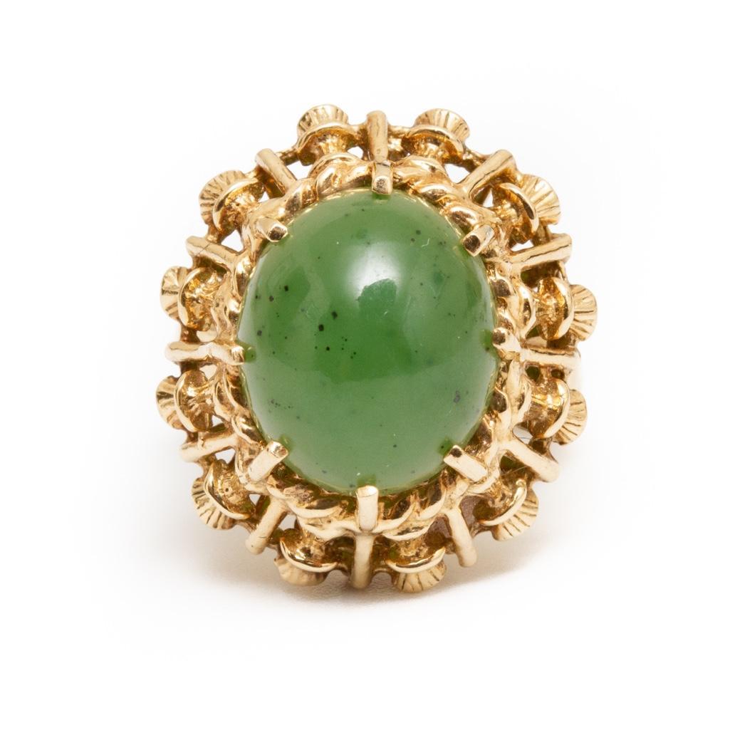14K Gold and Jade Ring (1 of 4)