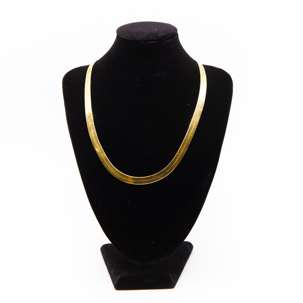 GIA 14K Yellow Gold Italian Necklace: 14K yellow gold Italian made gold necklace with F-J Signature 12.2DWT measures 18" Approx. This lot is accompanied by a GIA appraiser letter from an independent and well respected firm established ove