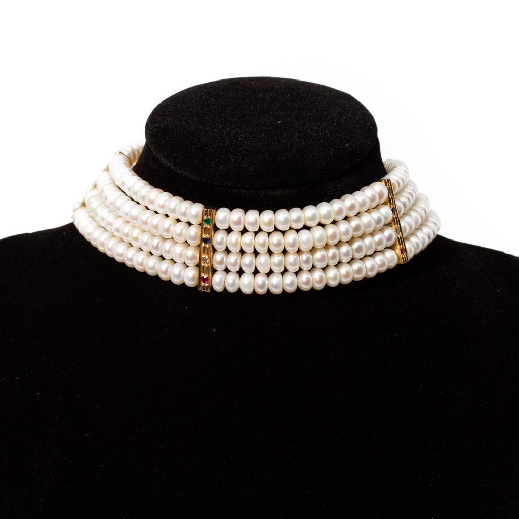 Cultured Pearl Flexible Choker (1 of 4)