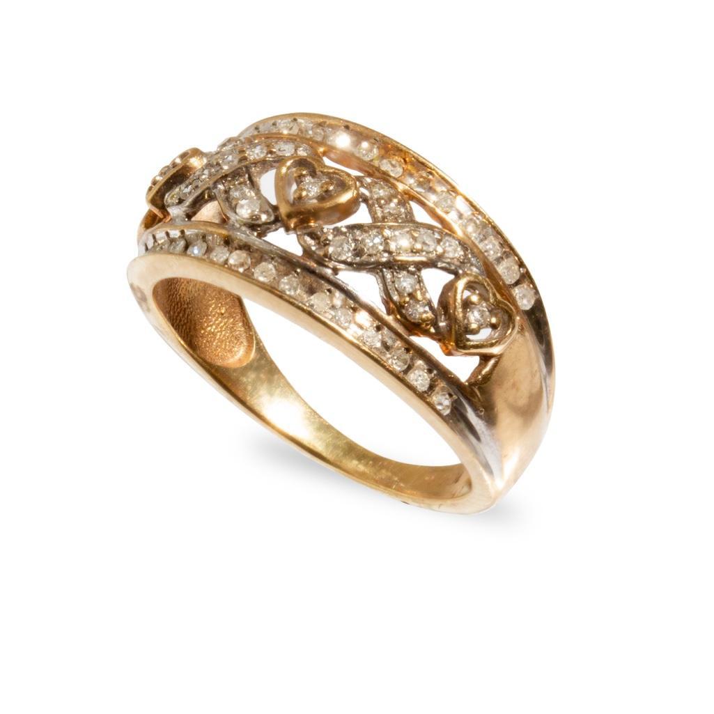 GIA 10K Gold and Diamond Ring: 10K Gold and diamond ring size 6. weighs 2.3dwt. This item is accompanied by a GIA appraisers letter from a well respected independent firm that has been in business for over 75 years.