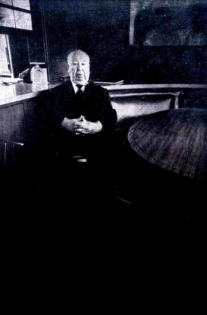 Richard Avedon, signed enhanced photograph: Richard Avedon (American, 1923-2004), Alfred Hitchcock Portrait, photographic print on textured paper, pencil signed "Avedon" on mat and numbered 1/1 and signed again by Avedon on verso and dated 1986