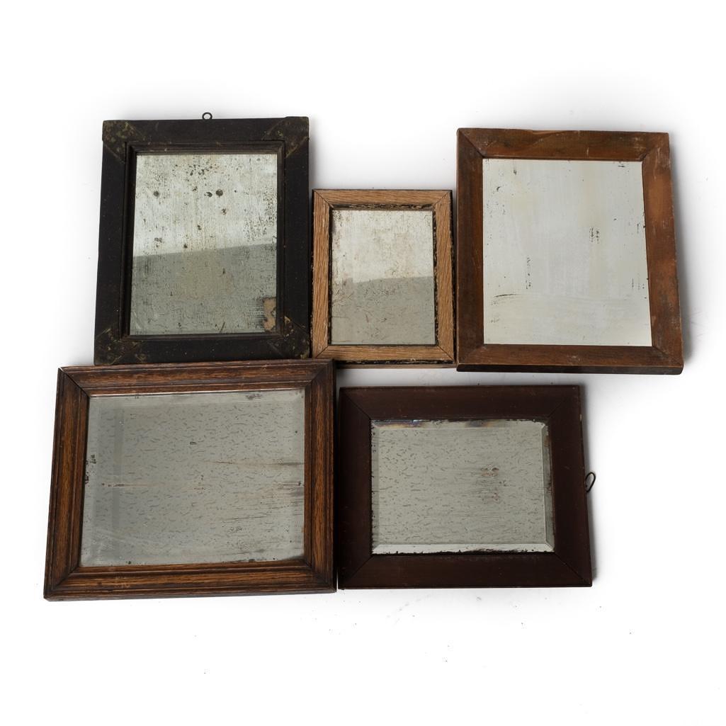 lot of 5 Antique Mercury Mirrors (1 of 5)