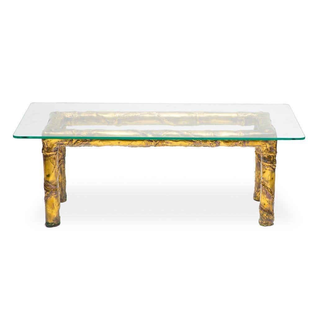 Silas Seandel Brutalist Signed Mid Century Coffee table (1 of 8)