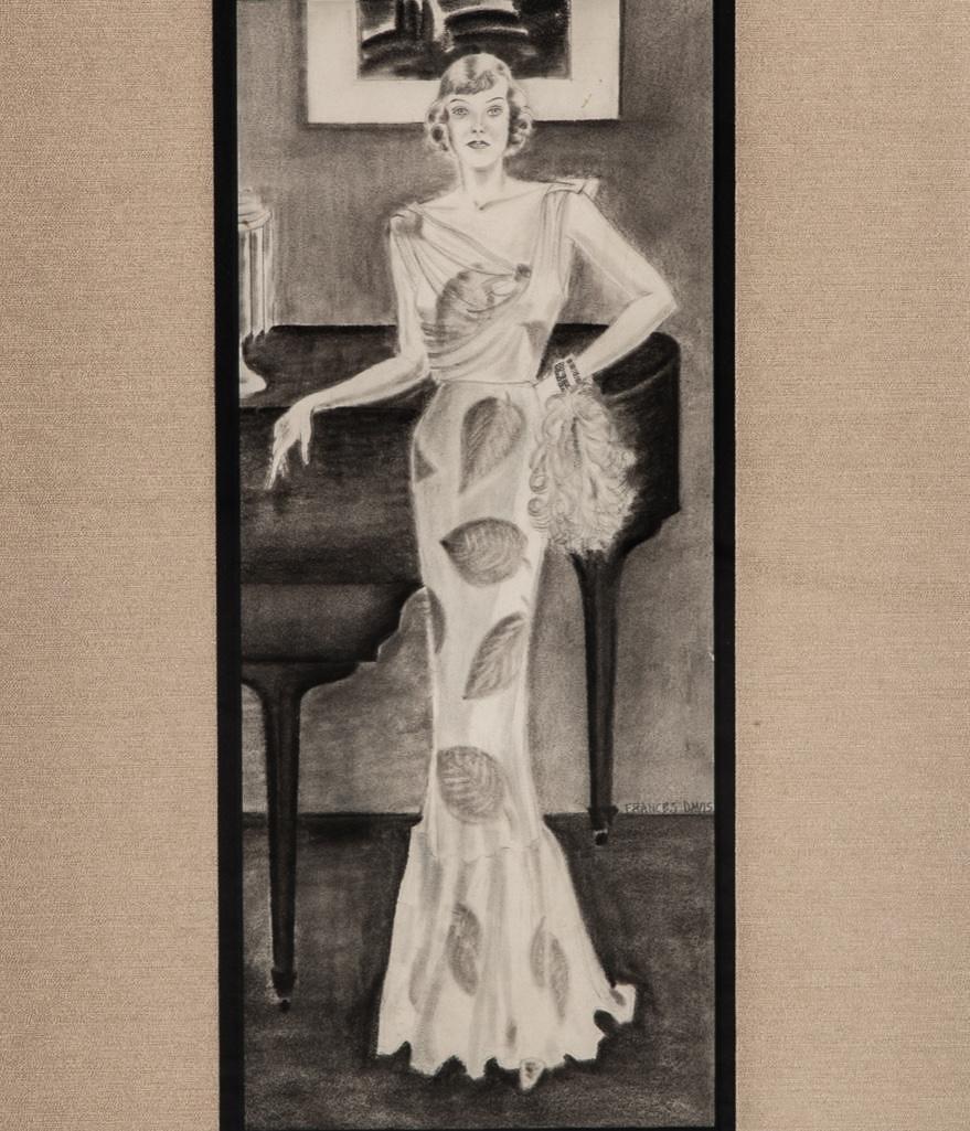 Frances DavisSigned Pencil and Charcoal on Paper (1 of 7)