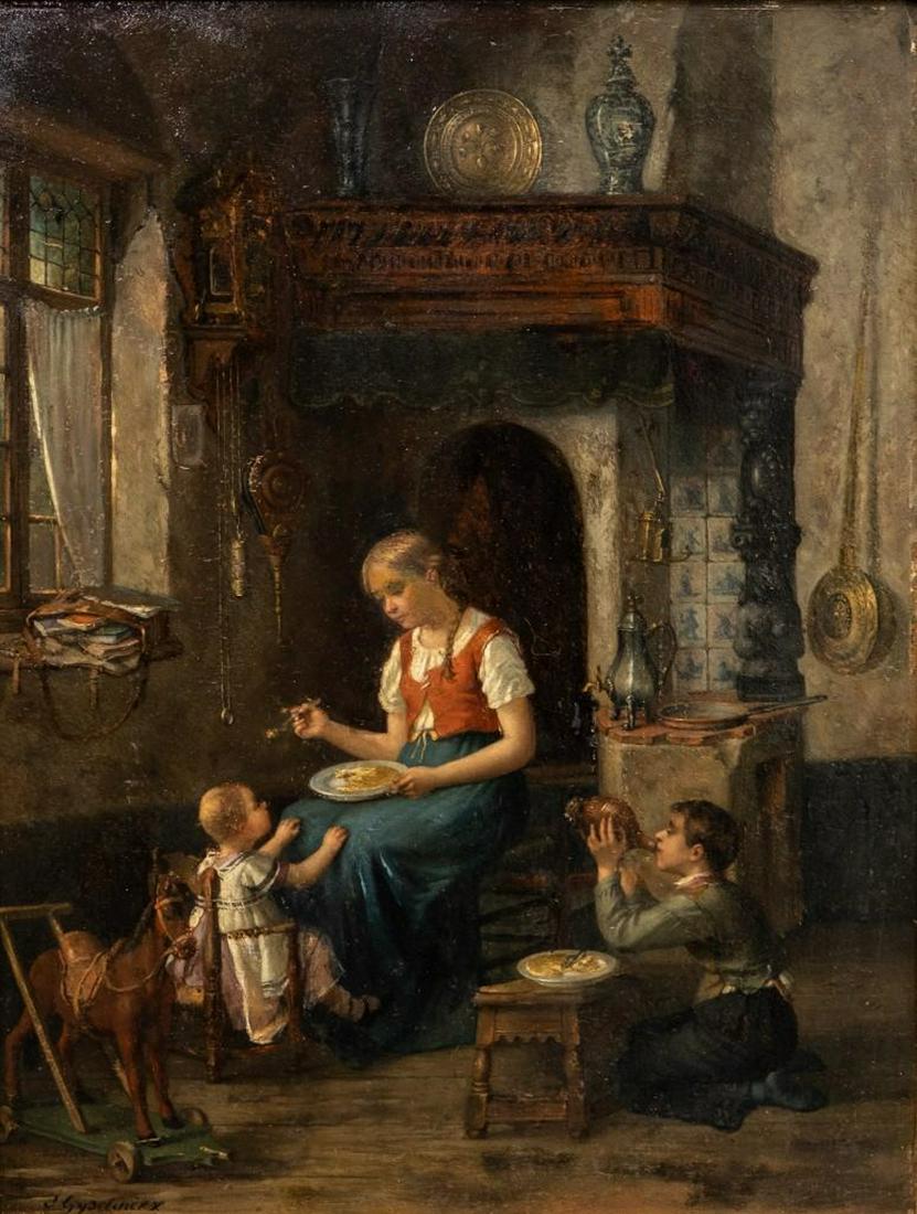 Joseph Gyselinckx Oil on wood panel. (1 of 11)