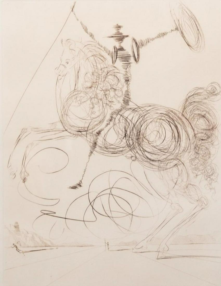 Salvador Dali Etching Don Quixote with COA (1 of 7)