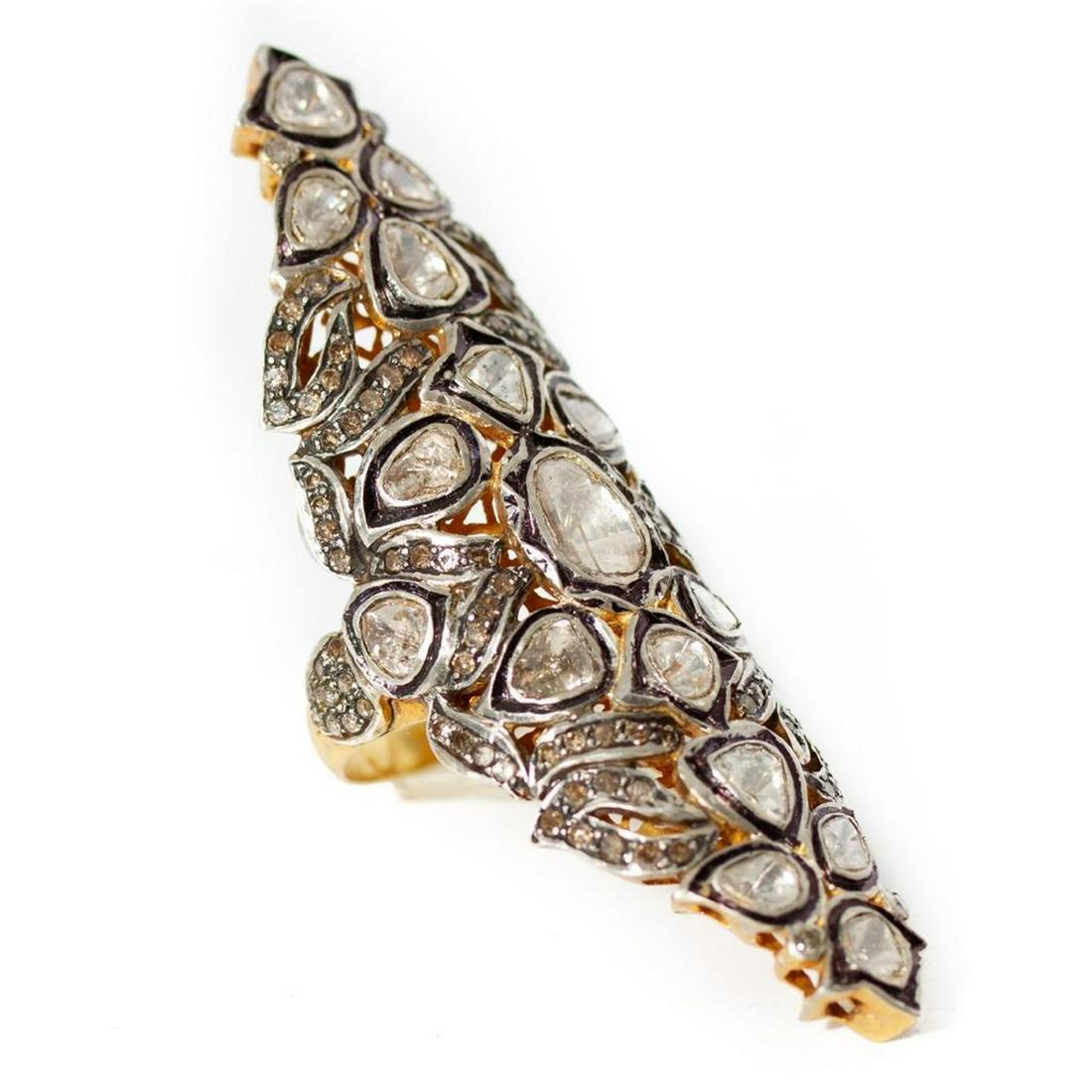 19th Century 14K Yellow Gold & Silver Rose-Cut (1 of 6)