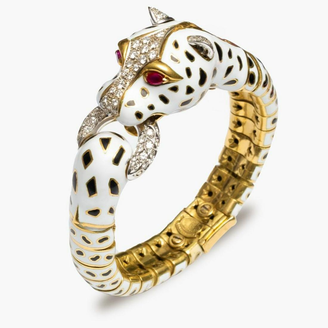 18K Frascarolo Modele Depose Enamel, Diamond and Ruby (1 of 6)