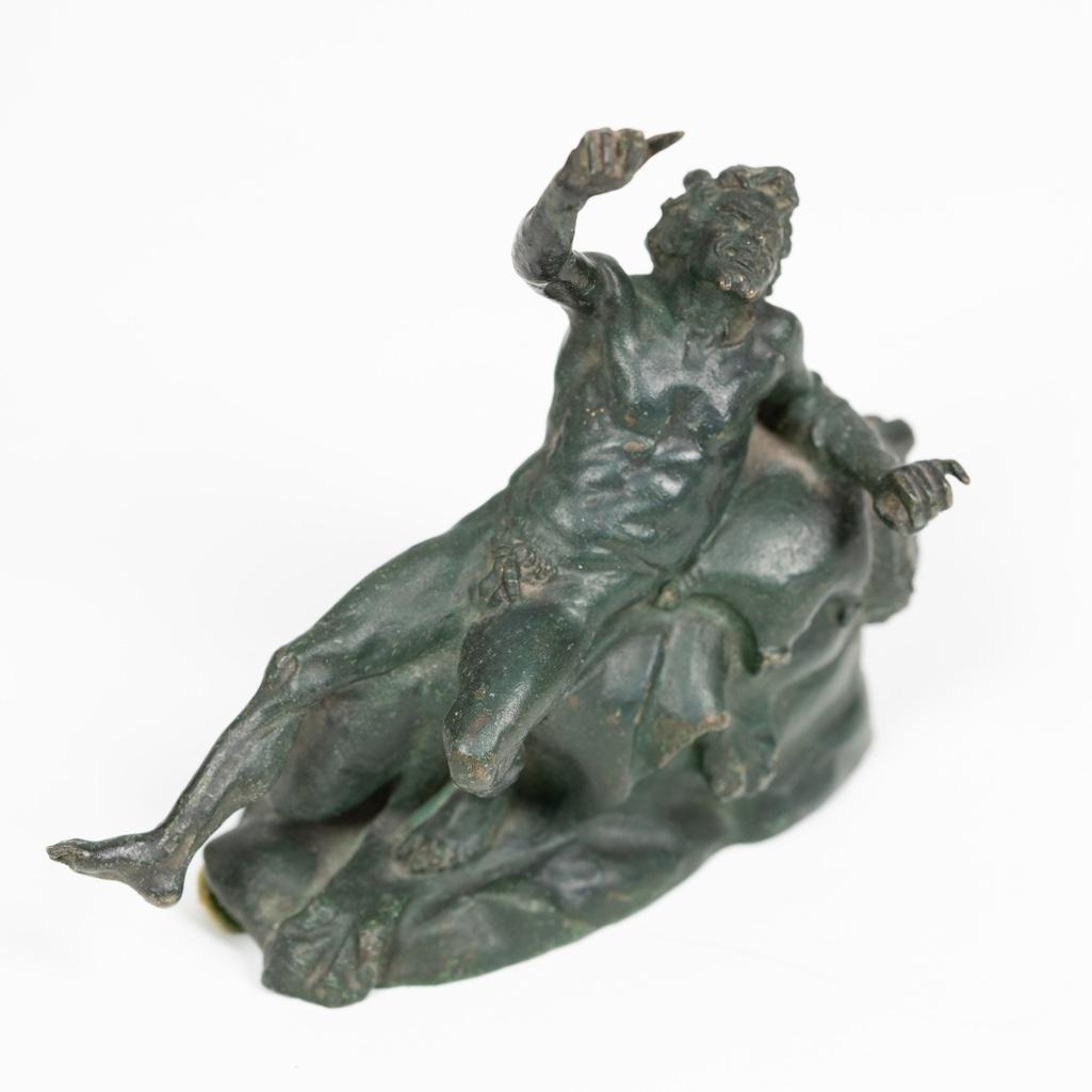 Antique Grand Tour Cabinet Bronze Statue ofBacchus. (1 of 4)